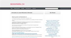 Desktop Screenshot of bookmark.ch